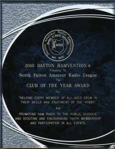 2010 Dayton Hamvention Club of the year award