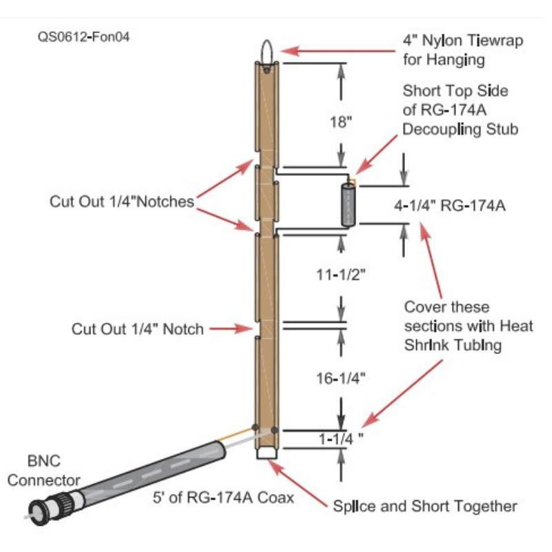 Workshop J Pole Antenna 2m/70cm